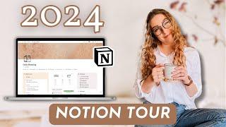 My 2024 Notion Setup & Tour  | task management, meal planning, budgeting & more!