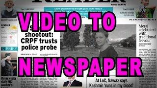 After Effects Tutorial - Video To Newspaper Effect