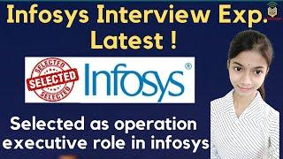 Infosys Interview Experience | Selected as Operation Executive Role | How to Crack Infosys Interview