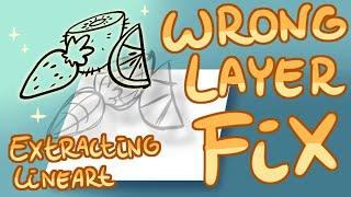 Wrong Layer Fix - Extracting Lineart in PS and Sai 2