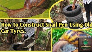 HOW TO CONSTRUCT A SNAIL PEN USING OLD CAR TYRES. [step-by-step guide]