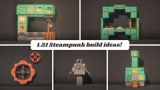 8 Minecraft Steampunk Build Ideas and Inspiration! (new 1.21 update copper build ideas)