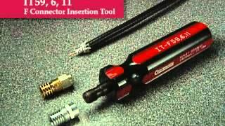 Ripley Cablematic® "F" Connector Insertion and Flaring Tool Combo (IT-F59,6,11)