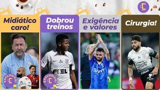 Corinthians vê midiáticos caros l Wesley dobra treinos l Michael faz exigência e pede muito l Yuri..