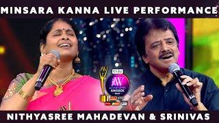 Minsara Kanna Live Performance | Nithyasree Mahadevan | Singer Srinivas | JFW Achievers Awards 2022