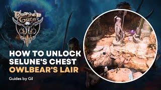 How to open the Selûne's Gilded Chest in the Owlbear cave - Baldur's Gate