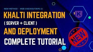 INTEGRATE KHALTI IN YOUR NEXT/REACT.JS PROJECT USING NEW METHOD ALONG WITH FREE DEPLOYMENTS