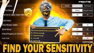 Find Your PERFECT SENSITIVITY | Check 100- 200 Sensitivity In Free Fire Free Fire Max