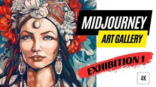 Amazing TV Screensaver Art - Mesmerizing 4K Art Gallery - Midjourney Exhibition! - 1 HOUR