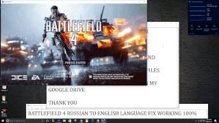 Battlefield 4 Russian to English Language Fix