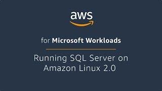 Running SQL Server on Amazon Linux 2.0