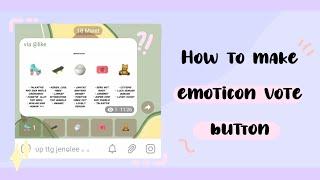 ?! — how to make emoticon vote button on telegram ˎˊ˗