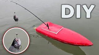 DIY Boat for Fishing !! How to Make high Speed RC Fishing Boat