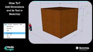 #HowTo: Add Dimensions and Text in #SketchUp