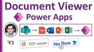 PowerApps PDF Viewer SharePoint Document Library without flow