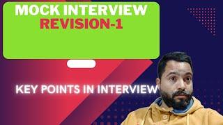 MOCK INTERVIEW REVISION PART-1 FOR 3-5 YEARS OF EXPERIENCE IN SAP MM||SAP MM S4HANA TRAINING||