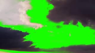 beautiful dark cloud in green screen free stock footage