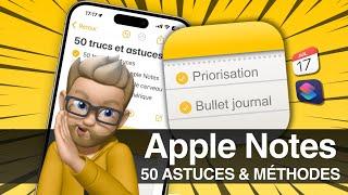 Apple Notes, 50 astuces et méthodes - Bullet journal #bujo #gratuit #guide #notes #note #apple