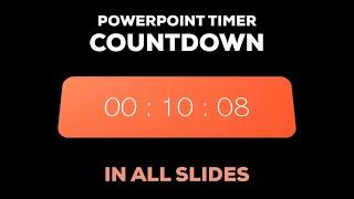 How to create a Countdown Timer in PowerPoint across Multiple Slides using VBA Macros - Tutorial