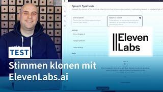 Stimmen klonen mit KI von ElevenLabs