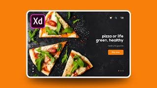 FOOD WEB UI DESIGN - Adobe Xd 2020