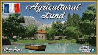 “AGRICULTURAL LAND” FS22 MAP TOUR! | NEW FRENCH MOD MAP! | Farming Simulator 22 (Review) PS5.