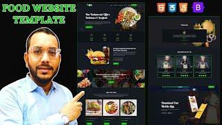 Responsive Food And Restaurant Website Using Bootstrap 5 | Bootstrap 5 Responsive Website Design