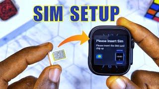 S8 Ultra Smart Watch SIM Card Insert And Setup