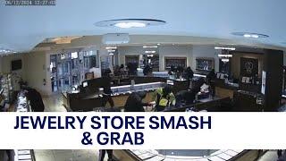 Raw: Smash & grab robbery at Bay Area jewelry store | KTVU