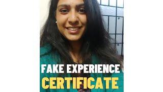 Fake Experience certificate use panlama?  #career #careeradvice #careerguidance #careercoach