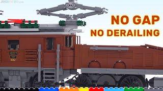 LEGO Crocodile Locomotive Easy Fixes for gaps & derailing - 10277