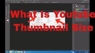 WHAT IS THE YOUTUBE THUMBNAIL SIZE IN PIXELS 2017 - Youtube Thumbnail Resolution Photoshop Tutorial
