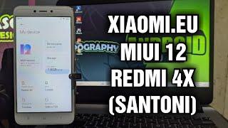 Install & Review Update Custom ROM MIUI 12 by Xiaomi.eu 20.5.21 BETA Redmi 4X (Pie)