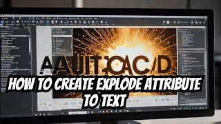 How to create explode attribute to text express tool in AutoCAD