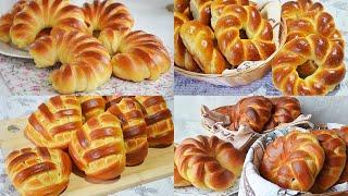 6 WAYS to form beautiful buns.   Baking from yeast dough.| Tanya's kitchen