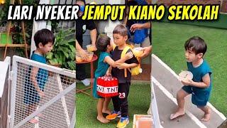 SALING MENJAGA BERDUA..KENZO LARI NYEKER JEMPUT KIANO KE DEPAN KELAS