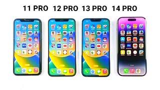 Apple A13 Vs A14 Vs A15 Vs A16 Bionic | SPEED TEST - iPhone 11 Pro Vs 12 Pro Vs 13 Pro Vs 14 Pro