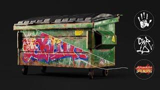 How paining a graffiti in substance 3d painter