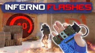 CS2 Inferno - 10 EASY Flashbangs EVERYONE Should Know!