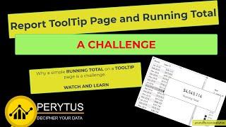 Custom Tooltip in Power BI and Running Total Challenge - Use of Sync Slicer and TREATAS DAX function