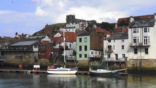 Whitby seaside town North Yorkshire tour character and thriving with people