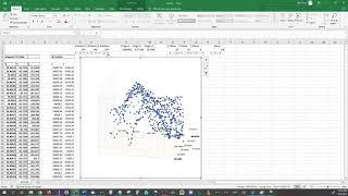 Graphing XYZ Lat long and Alt in a Excel 3D scatter plot - XYZ Mesh EXAMPLE