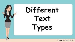 Different Text Types English 8-Q1-w2