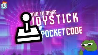 How to make joystick in your game | Pocket Code guide #15