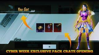 CYBER WEEK EXCLUSIVE PACK CRATE OPENING. #BGMI #PUBG #PUBGMOBILE