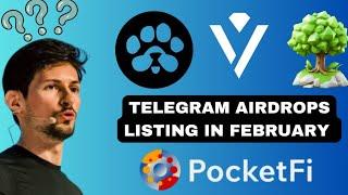 Telegram Airdrops Listing in February 2025 | Crypto Airdrop