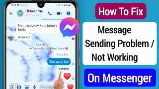 How To Fix Message Sending Problem On Messenger || Fix Messenger Not Working Problem