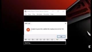 How to Fix unable to parse the subtitle file syntax error at line