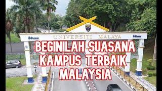 Suasana University of Malaya 2019 sidewalk view