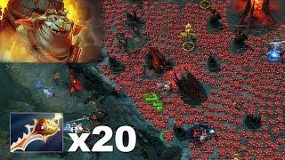 TECHIES MADNESS! 20 Rapiers Megacreeps 200 Min Dota 2